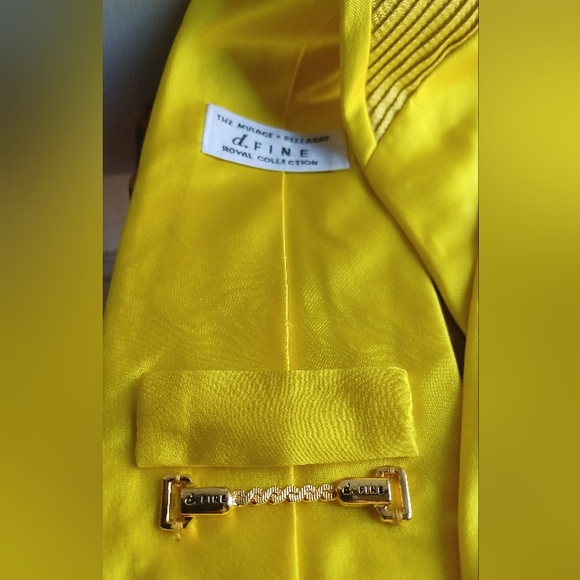 Santostefano Vibrant Yellow Silk Tie - Picture 3 of 4